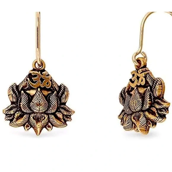 Alex and Ani Jewelry Alex And Ani Lotus Hook Earrings Wear For